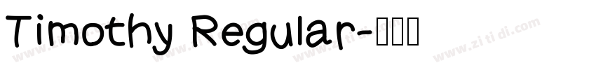 Timothy Regular字体转换